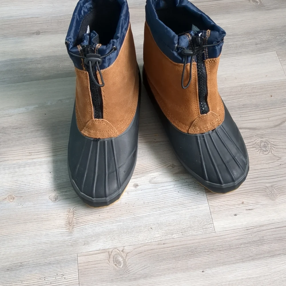 Duck Work Boots by BROOKS Men's Sz 10 D Steel Shank Lined Cushion